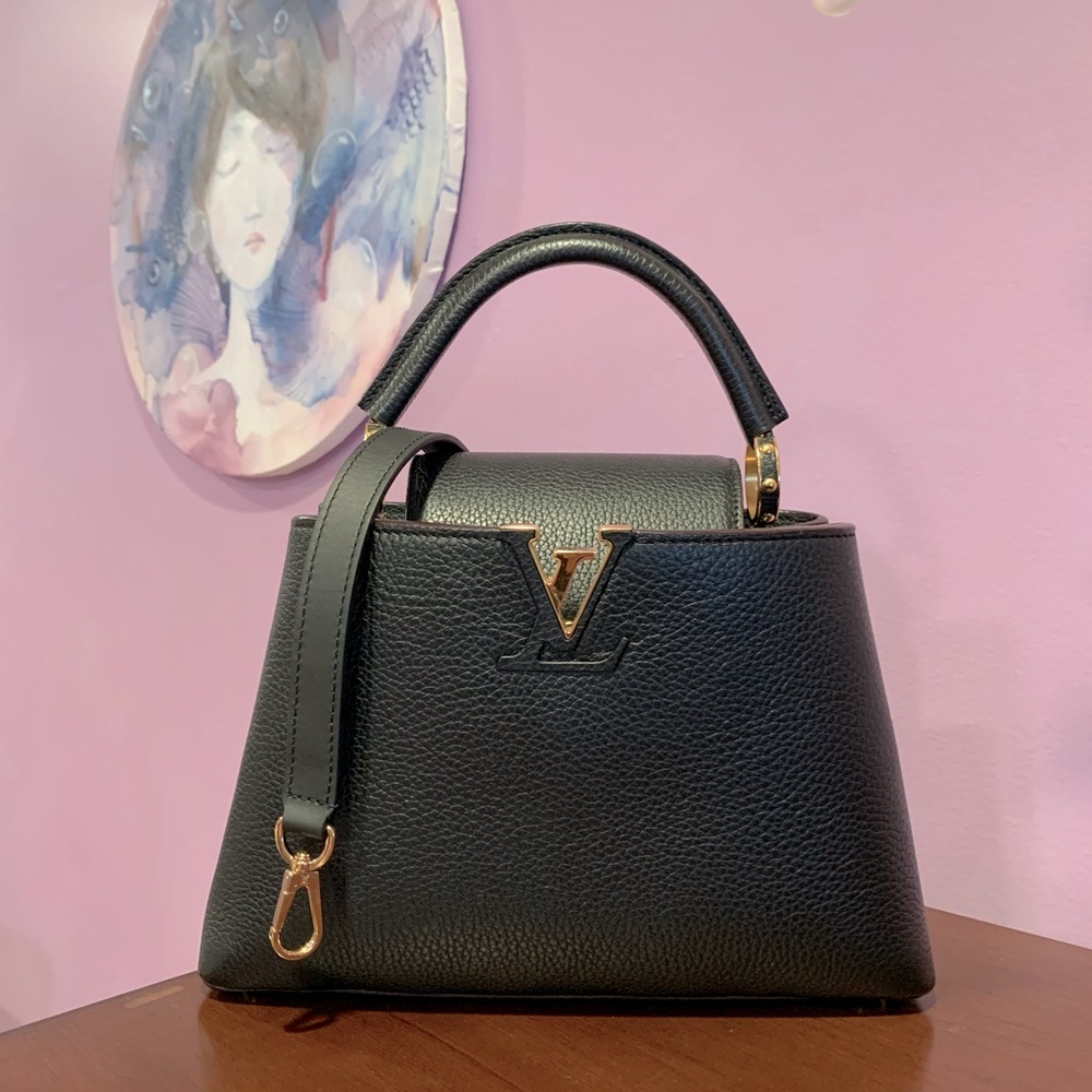 Louis Vuitton Taurillon Capucines BB gold hardware